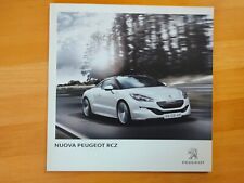 Depliant Brochure  NUOVA PEUGEOT RCZ  anno 2013