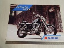 BROCHURE ORIGINALE DEPLIANT MOTO SUZUKI 1400 INTRUDER CUSTOM MONOPAGINA