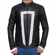 Giacca pelle uomo retrò moto