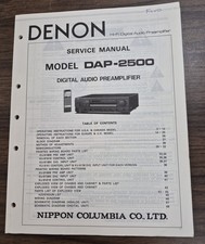 Denon DAP-2500 Manuale di