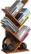 Libreria a forma di albero, a 5 livelli, per libri, CD, riviste, DVD LD004