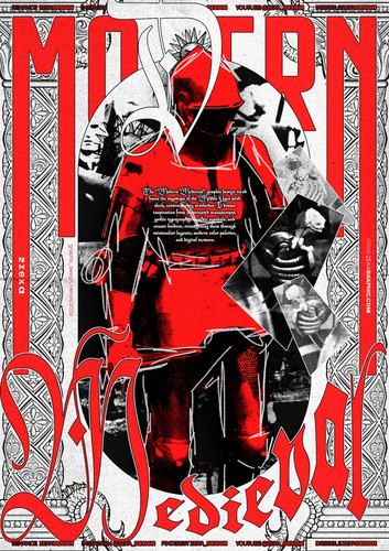 Poster arte moderno medievale - poster,