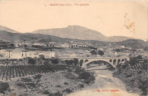 Cpa maury vue generale - 66,