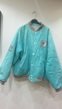 USA vintage baseball bomber jacket 70s 80s HOGS  shiny retro giubbotto americano