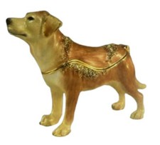 Jeweled Enameled Pewter Yellow