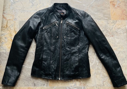 Giubbotto biker pelle vera - giubbotto,