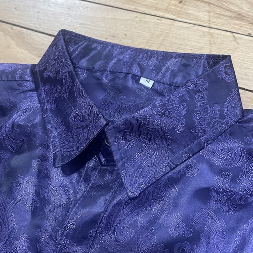 Camicia royal viola broccato - camicia,