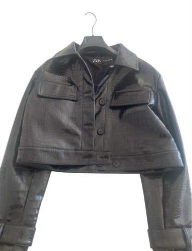 Giacca zara effetto pelle - giacca,