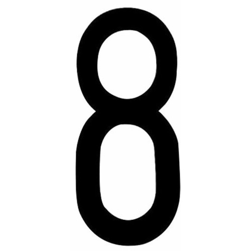 Numero adesivo per targa - numero,
