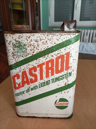 Bidone latta vintage castrol - bidone,