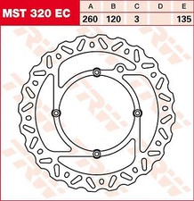 TRW MST320EC BRAKE ROTOR FIXED EC-CROSS-DESIGN WAVE HUSQVARNA CR 125 2013