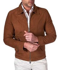 Giacca Camoscio color cuoio