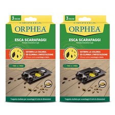 Orphea Esche per Scarafaggi Gel, Estirpa Nido e Colonia, Efficacia 3 Mesi, 3+3pz