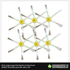 KIT RICAMBI 6 SPAZZOLE 6 BRACCIA PER ROOMBA 605 610 612 615 616 620 621 625 630