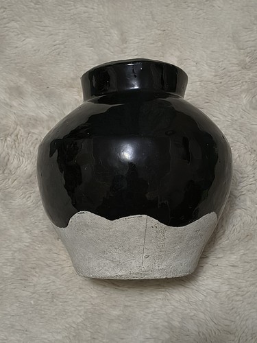 Vaso cemento goccia - cemento, nero