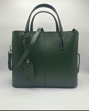 Borsa Donna Grande a Mano In Vera Pelle Con Tracolla Regolabile Made In Italy 