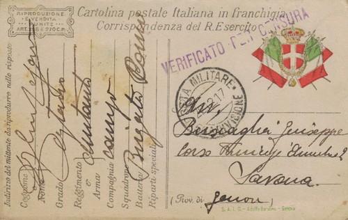 1917 franchigia militare - franchigia,