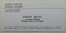 JOSEPH BEUYS  - Carton d