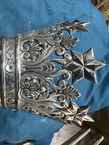 Antica corona argento con - in,