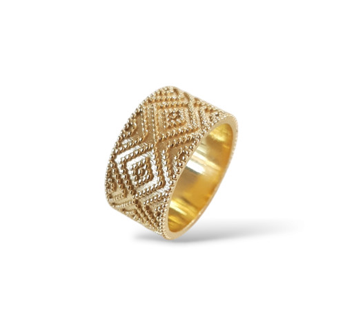Anello fascia larga - larga, filigrana