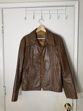 Giacca pelle hippie vintage - pelle,