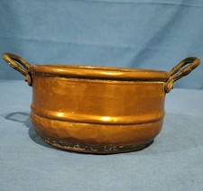Paiolo Rame Ottone Antico Battuto A Mano