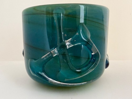 Vaso vetro cinese disegnato - vaso, in