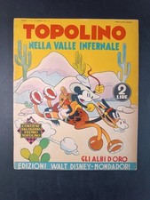 fumetto Gli ALbi d'Oro TOPOLINO nella valle infernale - numero 6 1937