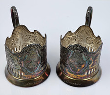 Coppia Porta Bicchieri Russi