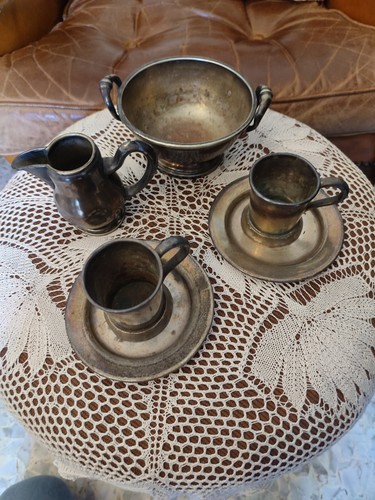 1920 30s set tazzine latte - set,