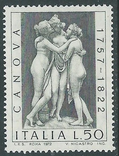 1972 italia antonio canova mnh - italia,