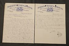 Two 1899 Sparger's Welding