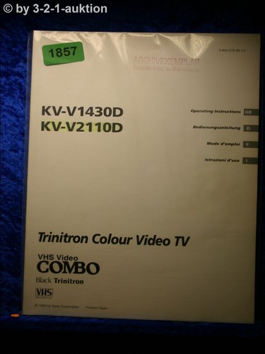 Sony manuale uso v1430d - d'uso, /