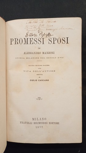 Manzoni promessi sposi - -,