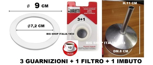 Bialetti ricambi tazze kit - 12,