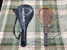 Testa vintage Ti. Racchetta da tennis Agassi 25 Junior con cover - impugnatura misura 3 7/8
