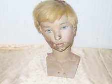 Vintage Vetrina Bambole Testa " Giovani " Manichino! Gemarkt Dieter 122
