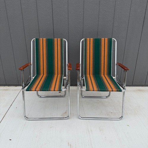Set sedie pieghevoli vintage - 2,
