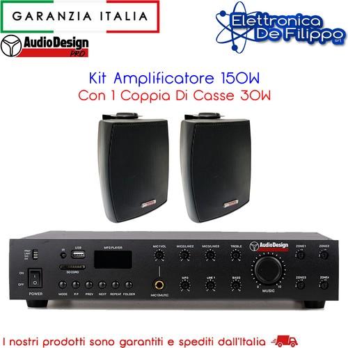 Kit amplificatore 150w con - amplificatore,