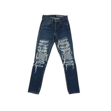 Levi's 595 Customizzato W28 L32 jeans usato denim (Cod.SJ617) Levis