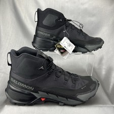 Scarpe Salomon Cross Hike Mid GTX 2 da uomo taglia 11 nere magnetiche Gore Tex scarponi da trekking
