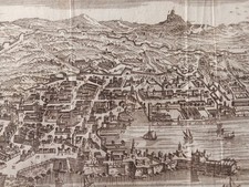 Incisione Antica Veduta della