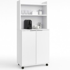 Mobile Stazione Coffee Angolo Bar Snack da Ufficio Credenza Multiuso per Caffè