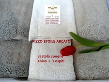 SET 3 ASCIUGAMANI + 3 OSPITI