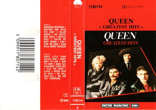 Queen greatest hits cassette - hits,