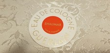 Guerlain Shalimar etichetta scritte oro vintage 52 mm di diametro