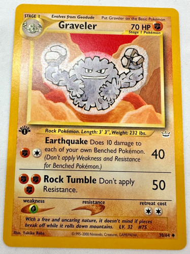 Carta pokemon tcg - carta, graveler