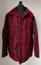 Giacca da Caccia Woolrich - Giacca da caccia lana rossa e nera taglia US 42