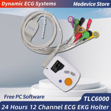 TLC6000 12 Piombo Dynamic ECG Holter Systems Registratore/Analizzatore 24 Ore 12 Canali