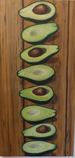 Avocado dipinto moderno - avocado,